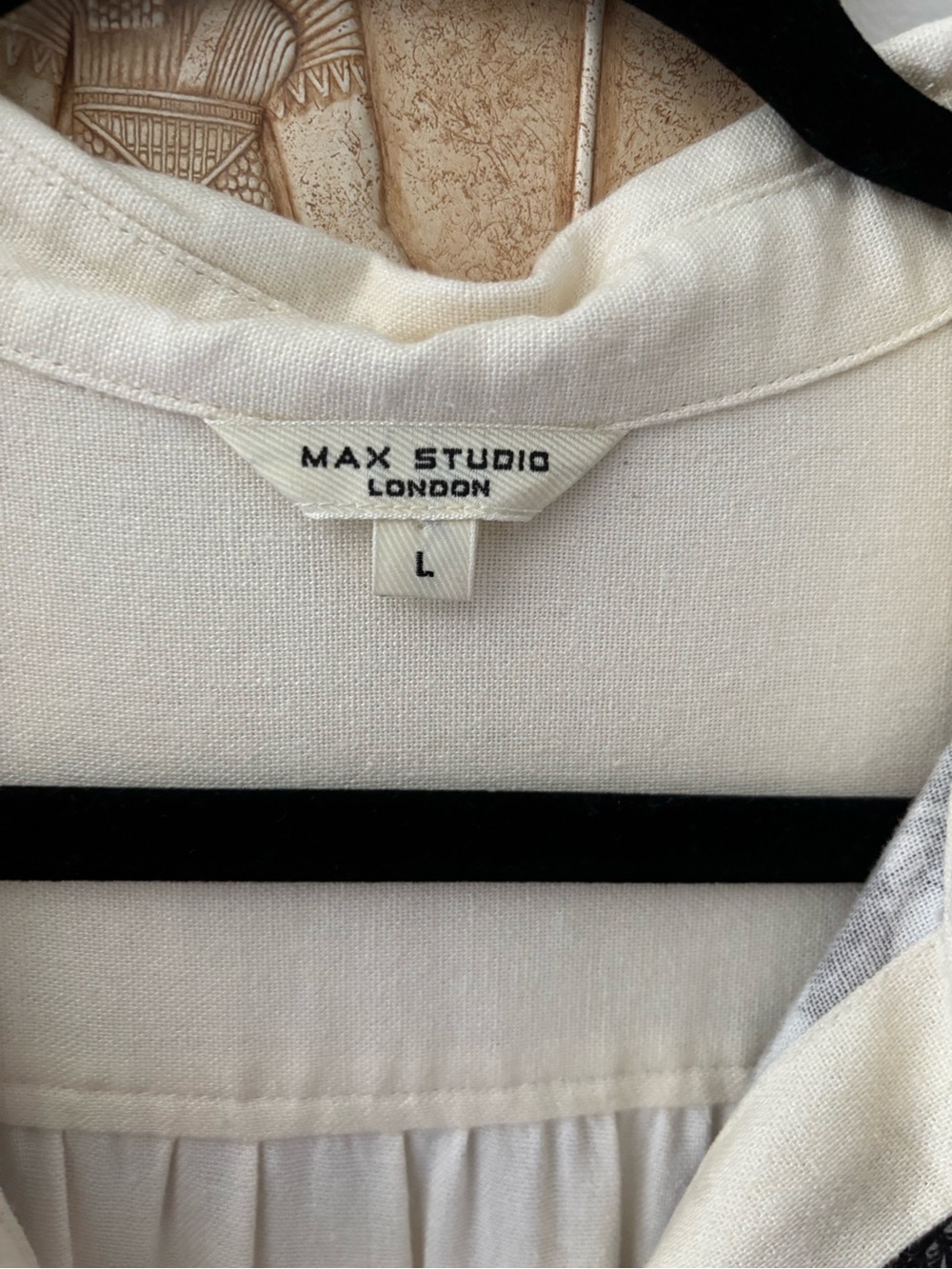 Max Studio Midi Dress Linen blend size M-L - Picture 5 of 15